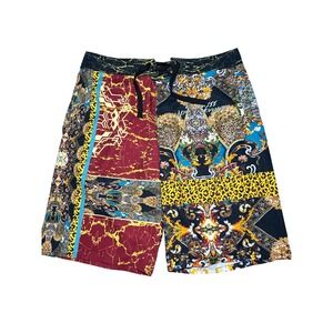 Nomadic Movement Limited Edition Board Shorts XL Mens Baroque Animal Print Multi